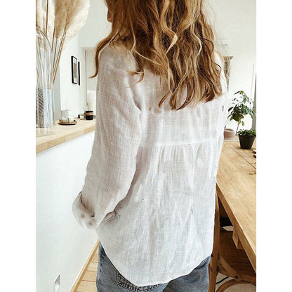 Melanie | Luchtige Linnen Blouse