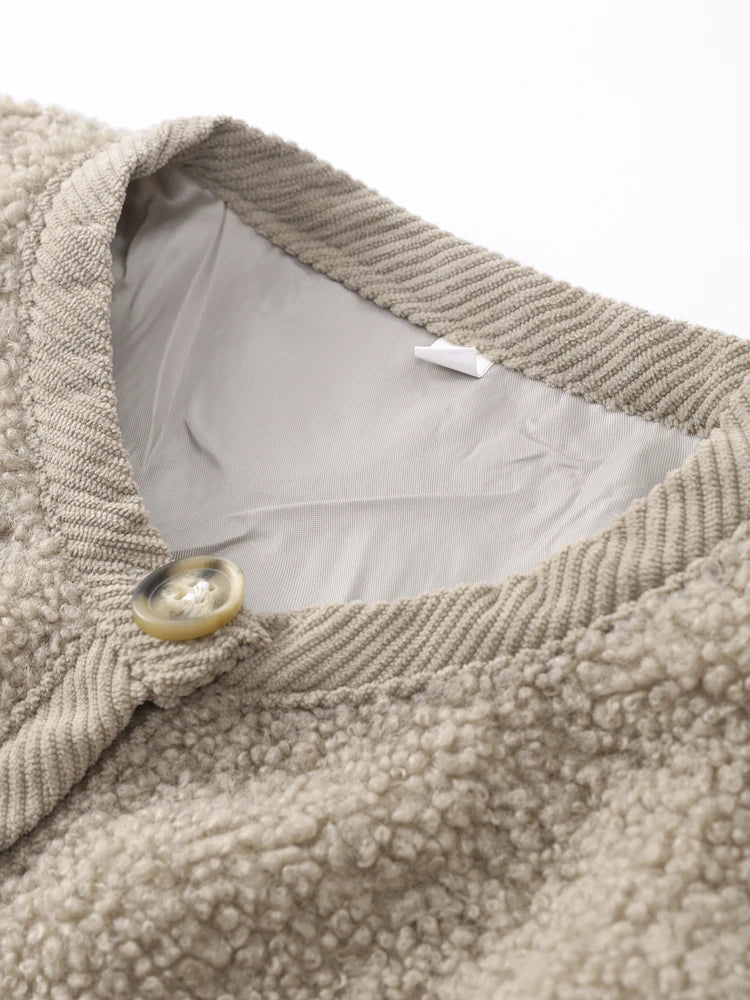 Ester | Teddy Knit Cardigan met Knopen