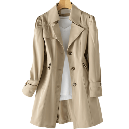 Trench Coat Mi-Long pour Femme - Emilia Lane