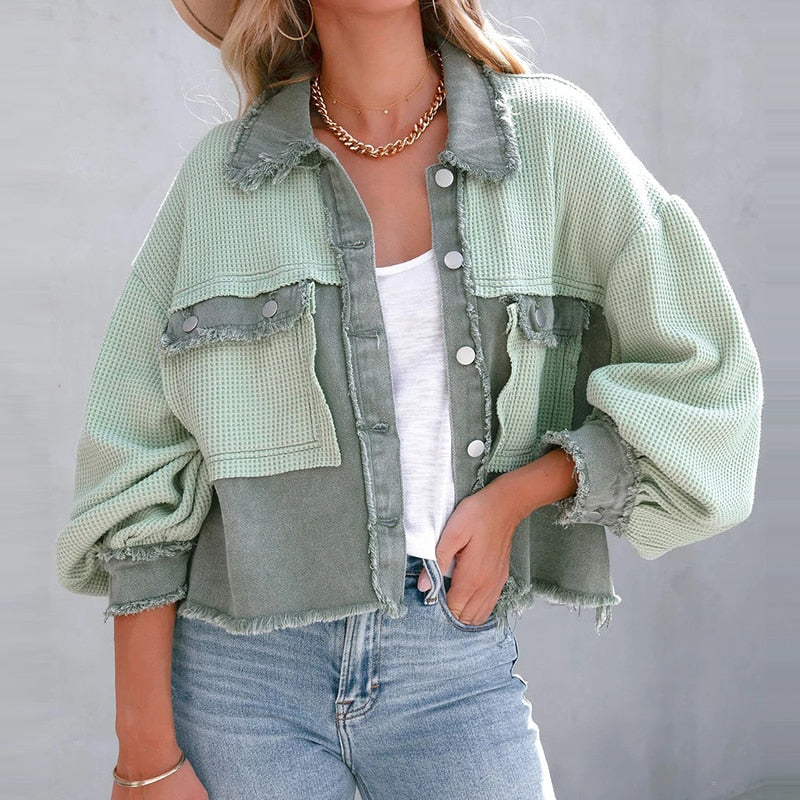 Manteau tendance et confortable pour dames avec poches