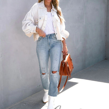 Manteau tendance et confortable pour dames avec poches