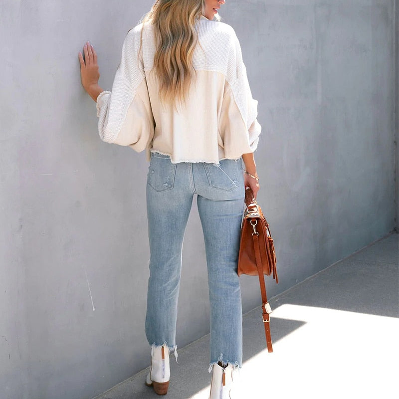 Manteau tendance et confortable pour dames avec poches