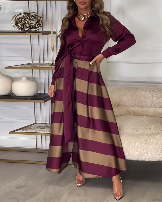 Chic elegant ladies maxi dress with evening look