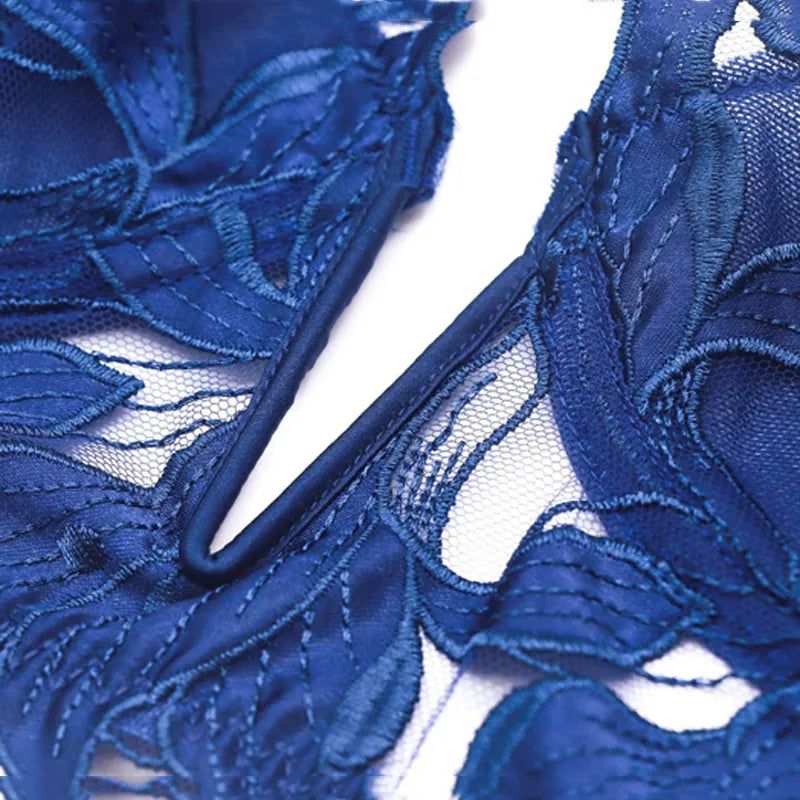 close-up van lingerie met bloemmotief en fijne afwerking