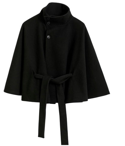 Veste Cape Courte à Col Montant pour Femme - Emilia Lane