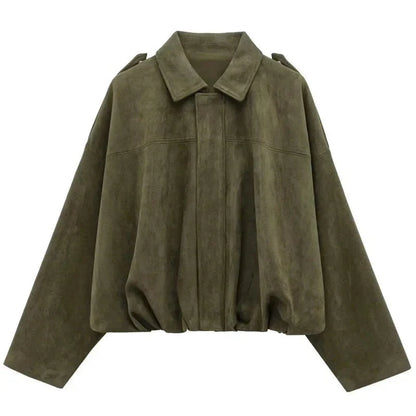 Veste Oversize en Suédine pour Femme - Emilia Lane