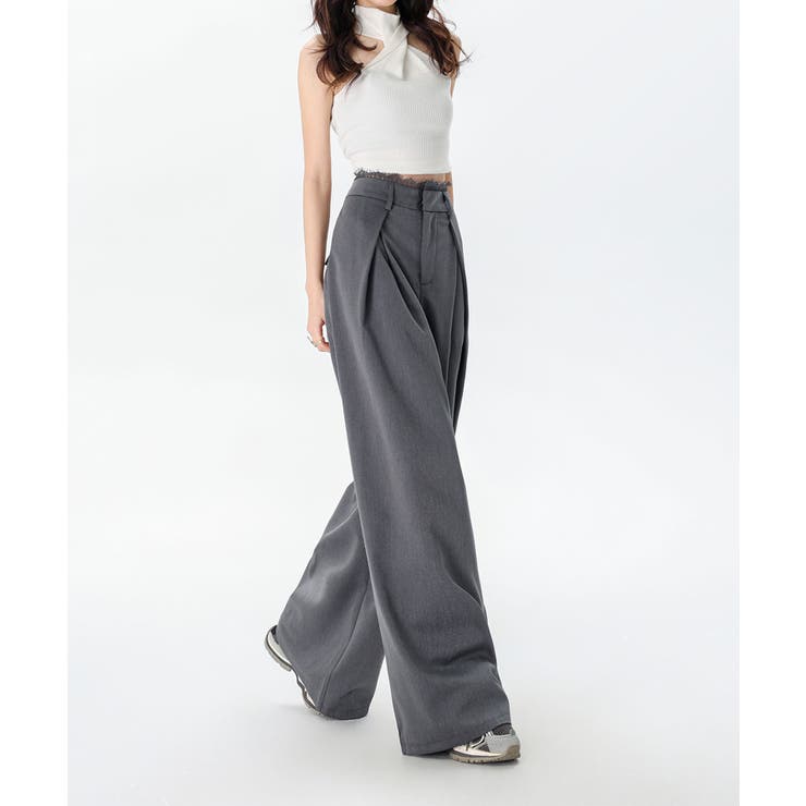 Ren | Wijde Pantalon met Hoge Taille