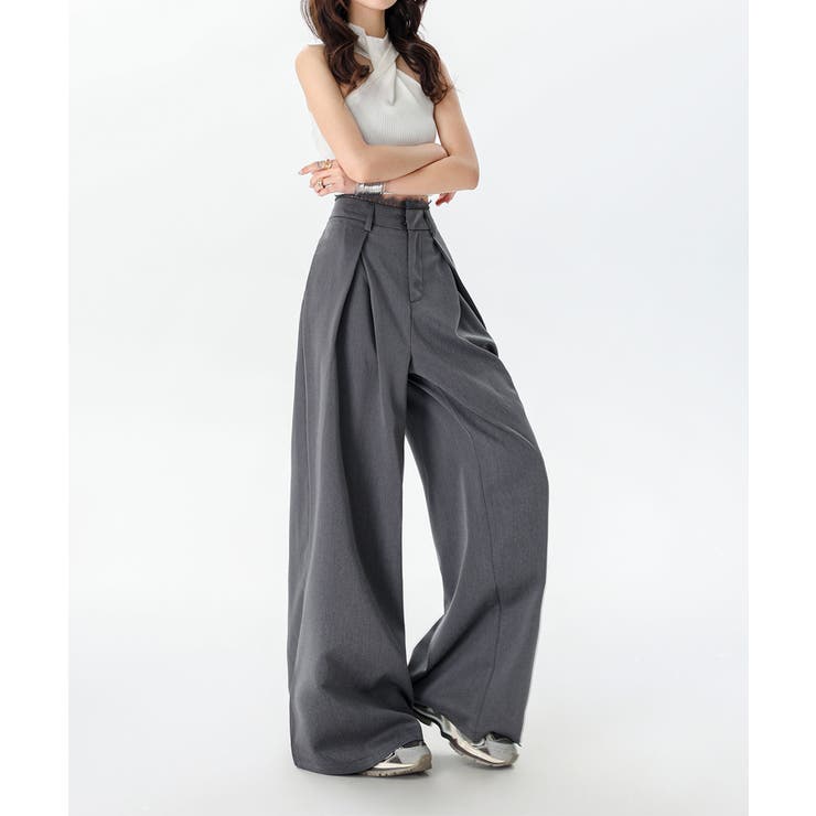 Ren | Wijde Pantalon met Hoge Taille
