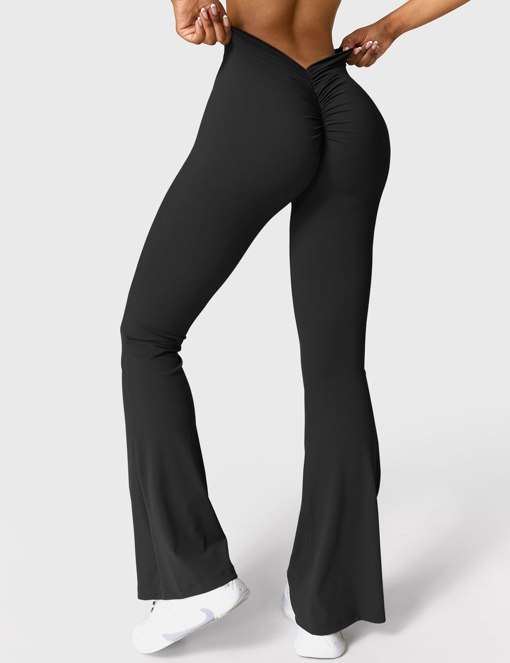 Mary | Leggings Évasés avec Effet Froncé
