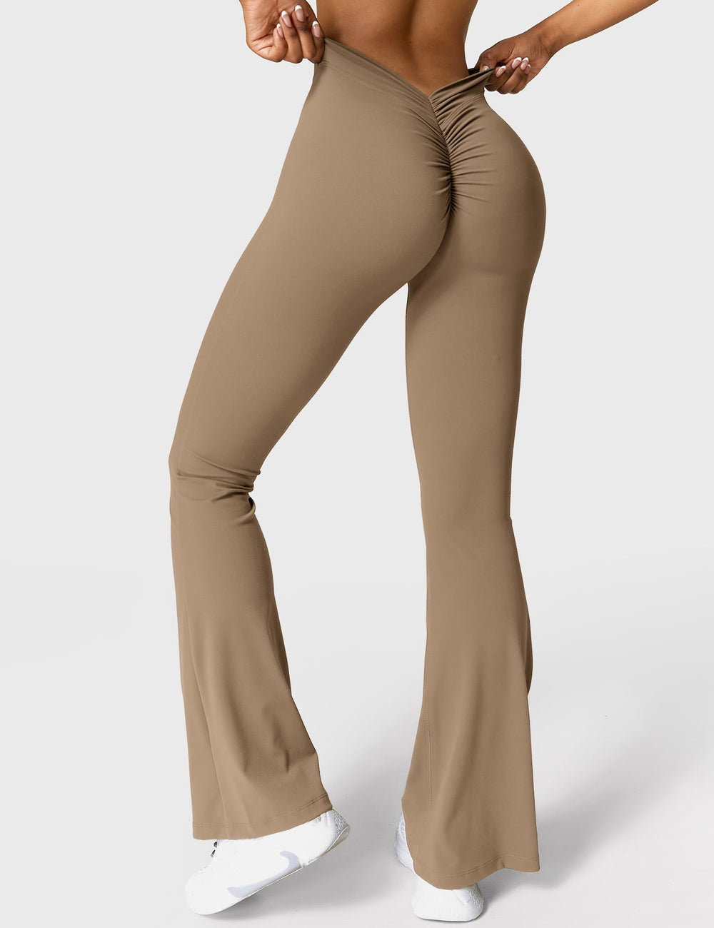 Mary | Leggings Évasés avec Effet Froncé