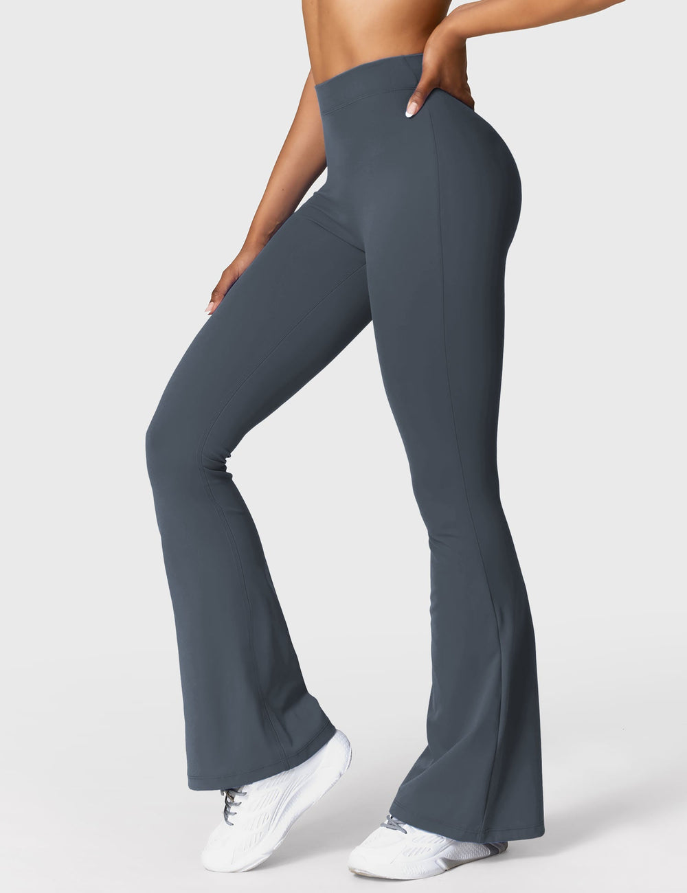 Mary | Leggings Évasés avec Effet Froncé