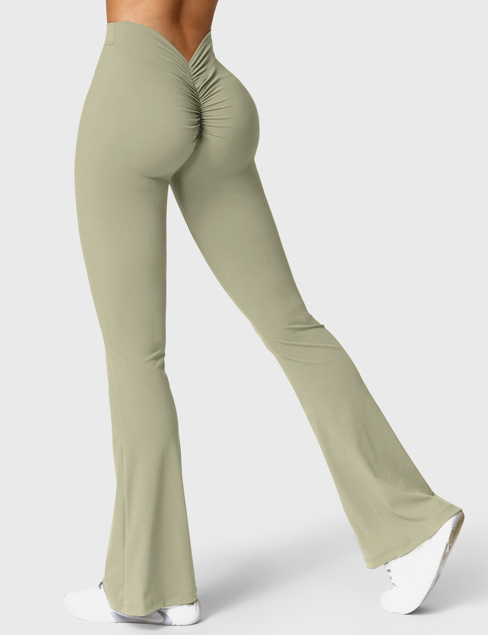 Mary | Leggings Évasés avec Effet Froncé