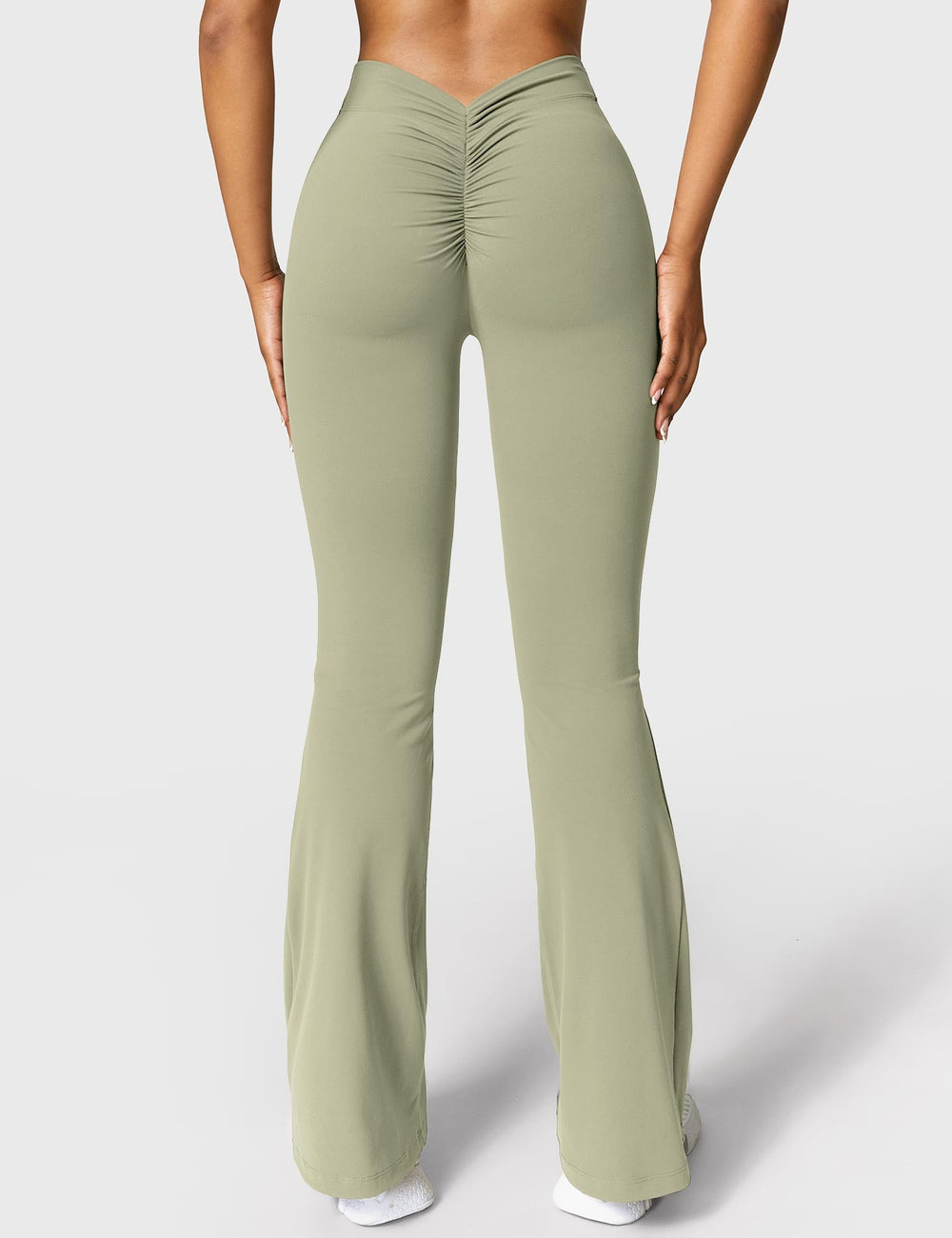Mary | Leggings Évasés avec Effet Froncé