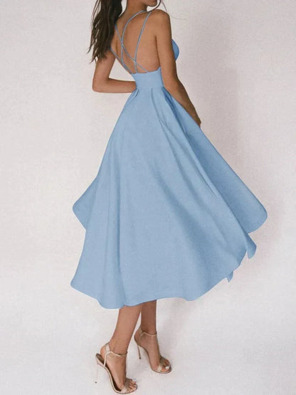 Ermina | Elegante Midi-Jurk met Spaghettibandjes